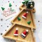 XMAS FELT SHAPES SANTA HAT 4PCS