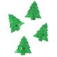 XMAS FELT SHAPES MINI SEQUIN TREES 8PCS