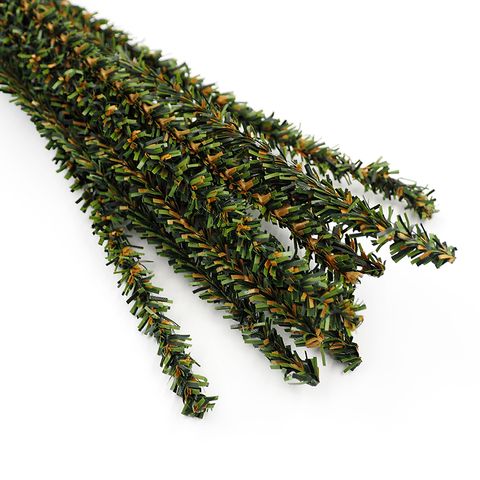 XMAS ARTIFICAL PINE WIRED STEMS 12PCS