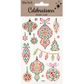 XMAS CRYSTAL STICKERS BAUBLES 1SH