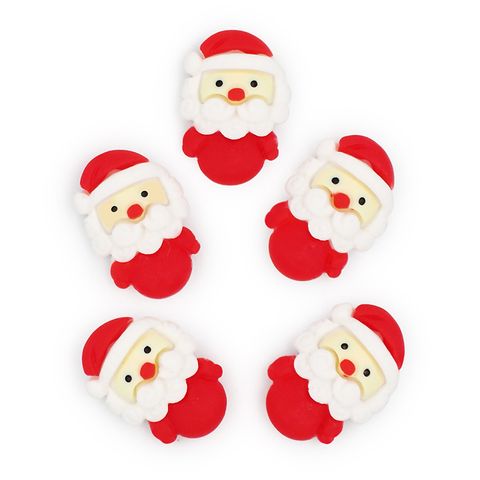 XMAS MINI POLYMER CLAY SANTA 5PCS