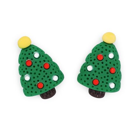 XMAS MINI POLYMER CLAY TREES 5PCS