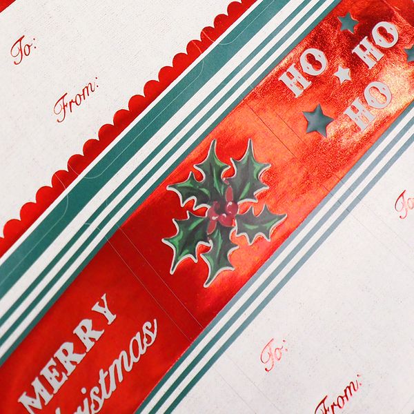 XMAS GIFT STICKERS SET TRADITIONAL 42PCS