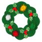 XMAS FELT WREATH CRAFT KIT 20PCS