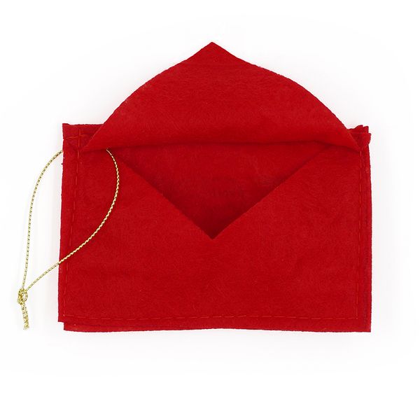 XMAS FELT SANTA LETTER ENVELOPE 2PCS