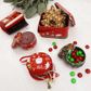 XMAS METAL ROUND CASE W ZIP 1PC