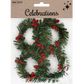 XMAS MINI WREATHS W HOLLY 4PCS