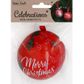 XMAS HANGING BAUBLE TIN TREES 1PC