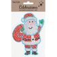 XMAS ADHESIVE RHINESTONES SANTA 1SH