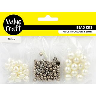 BEAD TRIPLE PEARL MIX 1M THRD 100PCS