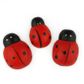 EMB WOOD LADYBUG RED 15PCS