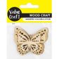 WOOD SHAPES BUTTERFLIES 5PCS