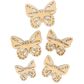 WOOD SHAPES BUTTERFLIES 5PCS
