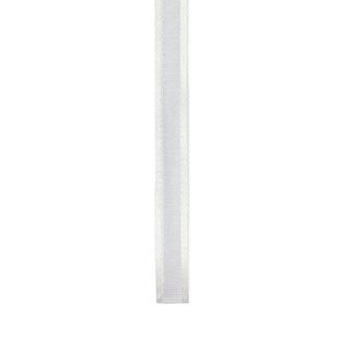 Ribbon 10mm Satin Edge Sheer White 23m