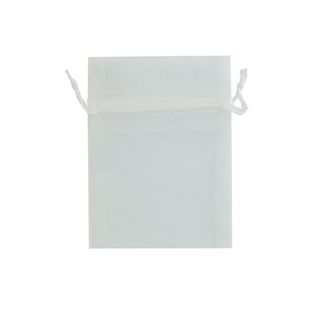 Organza Bag Mini 10X7.5cm White 1Pc