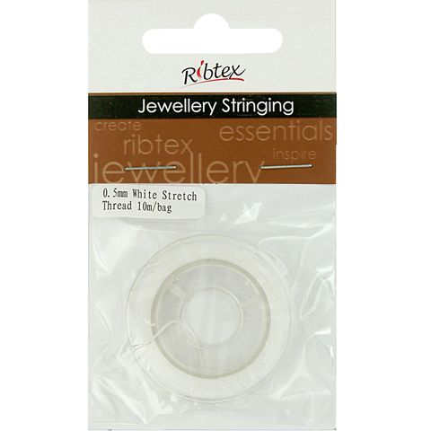 Jf Stretch Thread 0.5Mm White 10M