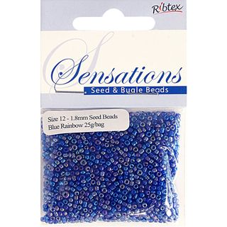 Bead Glass Seed 1.8Mm Blue Rainbow 25G