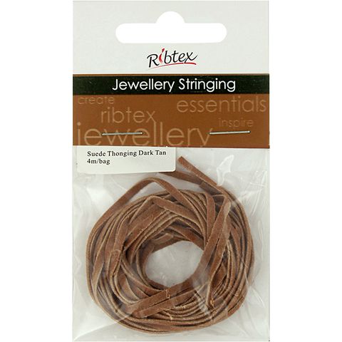 Jf Suede Thonging Dark Tan 4M