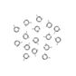 Clasp Bolt Ring 8mm Silver 16Pcs