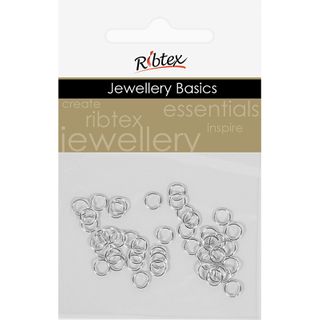 Jump Rings 4mm Silver 40Pcs