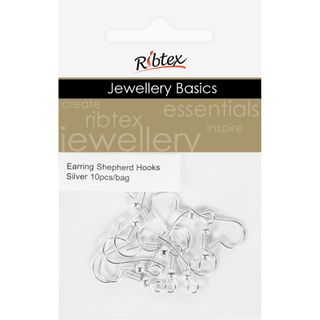Earring Shepherd Hooks Silver 10Pcs