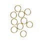 Jump Rings 7mm Gold 40Pcs