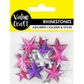 RHINESTONE STARS HP-PUR-CLR 30PCS