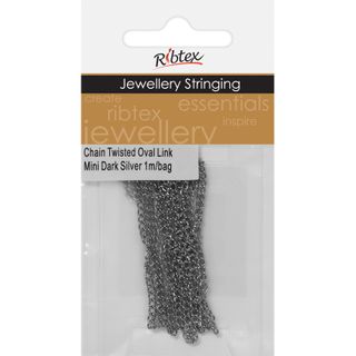 Chain Twisted Oval Link 3x2mm Silver 1m