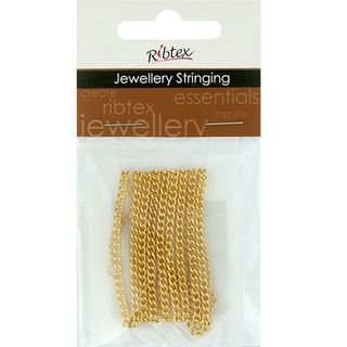 Chain Twisted Oval Link 4x2mm Gold 1m