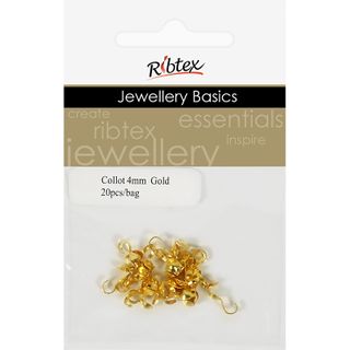 Crimpers Collot 4mm Gold 20Pcs
