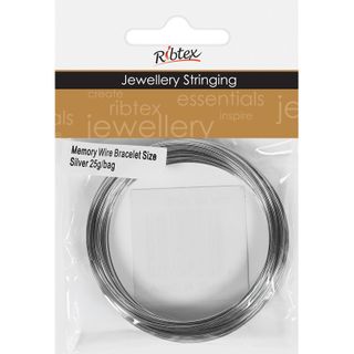 Memory Wire Bracelet Size Silver 25G