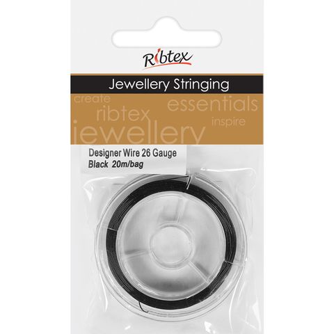 Designer Wire 26Gauge Black 20m