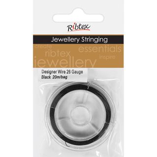 Designer Wire 26Gauge Black 20m