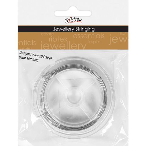 Designer Wire 20Gauge Silver 10m