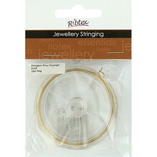 Designer Wire 20Gauge Gold 10m