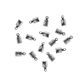 Jf Leather Clamp 12Mm Silver 20Pcs