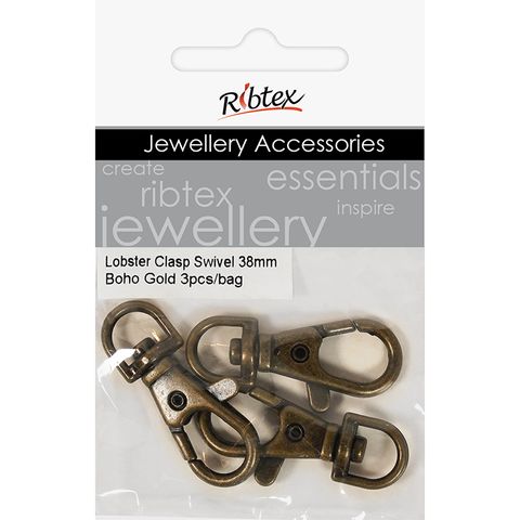 Clasp Lobster Swivel 38mm Boho 3Pcs