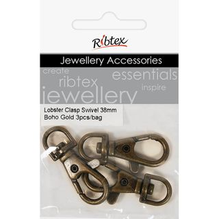 Clasp Lobster Swivel 38mm Boho 3Pcs