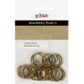 Split Rings 16mm Boho Gold 15Pcs