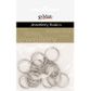 Split Rings 16mm Dark Silver 15Pcs