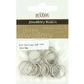 Split Rings 16mm Dark Silver 15Pcs