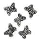 Jf Spacer Butterfly 12X14 Mm Silver 16Pc