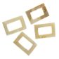 Bead Shell 25X15Mm Rectangle Natural 4Pc