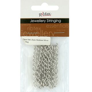 Chain Twisted Oval Link 6x4mm Silver 1m