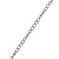Chain Twisted Oval Link 6x4mm Silver 1m
