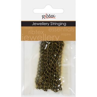 Chain Twisted Oval 5x3mm Boho Gold 1m