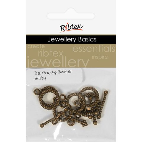 Jf Clasp Toggle Fancy Rope Boho 6 Sets