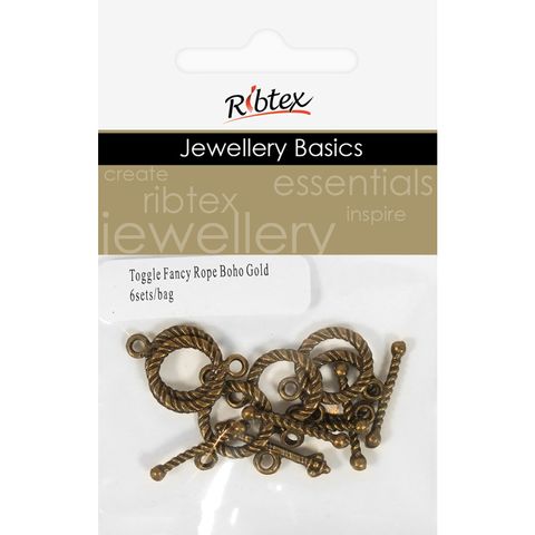 Jf Clasp Toggle Fancy Rope Boho 6 Sets