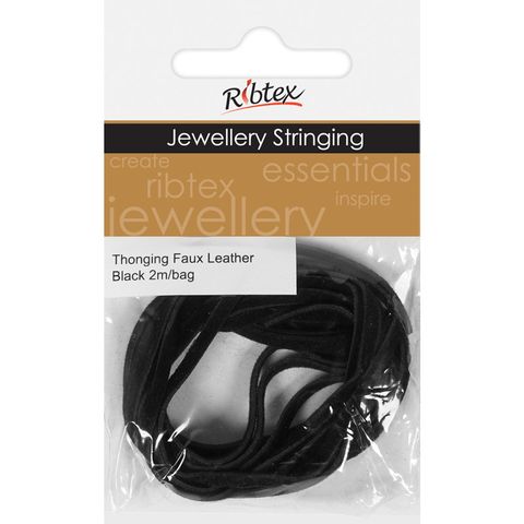 Jf Thonging Sim Leather Black 2M