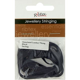 Jf Thonging Sim Leather Black 2M